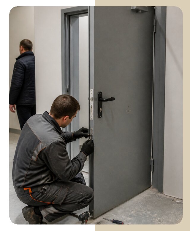 Ремонт противопожарной двери в Березниках по цене 6694 р. | ДвериЛегко-Брз